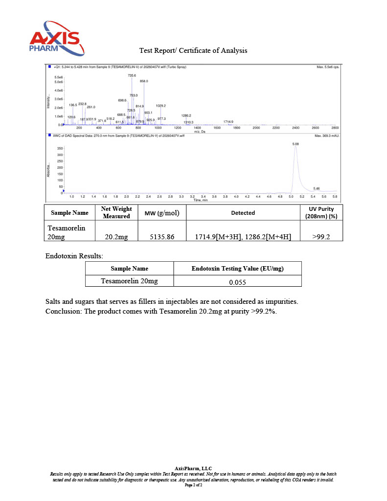 Tesamorelin, 20mg - Image 3